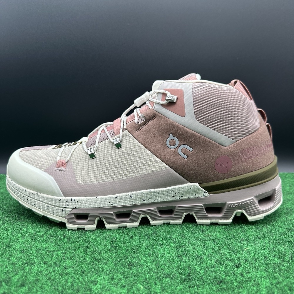 Women's Size 10.5 - On Cloudtrax Hiking Boot‎ Shoe Sneakers Rose Ivory 53.99054